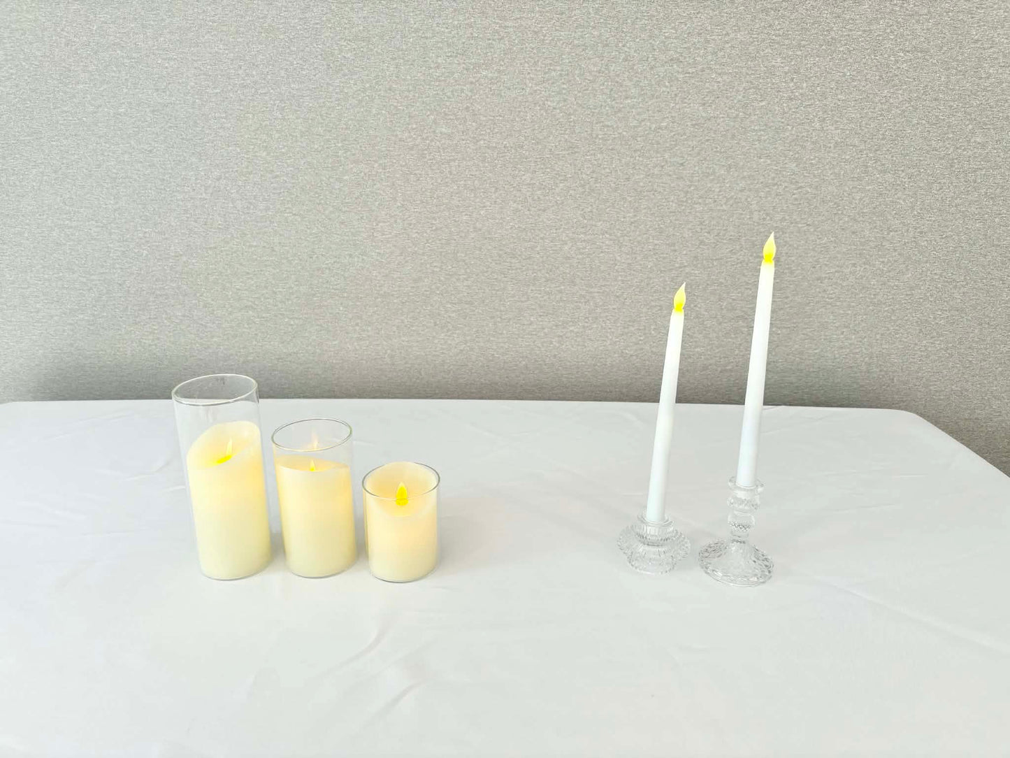 Display Glowing Tree - Optional table set up for your own guest book or wishing well