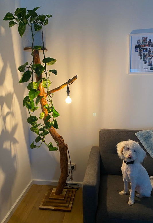 Tree light plant stand